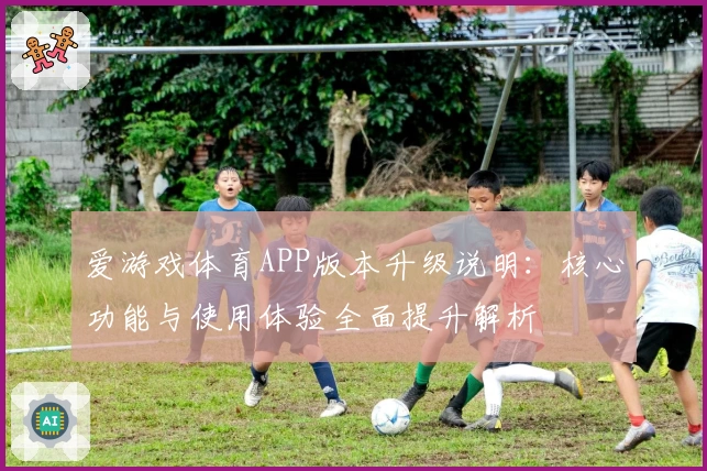 爱游戏体育APP版本升级说明：核心功能与使用体验全面提升解析